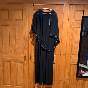 Chico's Black Jumpsuit with Gold Trim